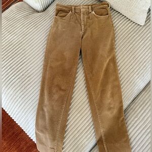 Vintage Yellow Corduroy